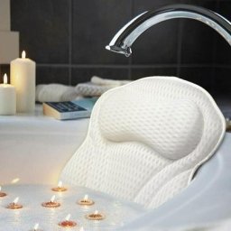 Coussin de Baignoire & Spa avec Technologie 4D Air Mesh et 6 ventouses Fonction de Soutien pour la