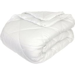 Couette polyester COCOON fibre creuse siliconée 4 saisons 140x200 cm - Blanc