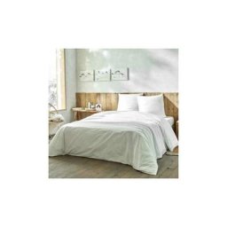 Kit de couchage housse de couette Confort - 140 x 190 x 20 cm - Blanc
