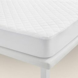Protège-matelas rembourré en microfibre hypoallergénique. 80x200cm , Blanc . Lit de 80 - Blanc