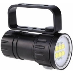 Lampe de Poche led Plée Photographie Remplir Lampe sous-Marine 80m Tir Lampe Torche avec Support