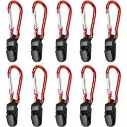 Linghhang - 10pcs pinces de serrage pour auvent de bache clips de tente cintres tente de camping