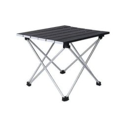 Table pliante - grande table en aluminium - portable de camping en plein air noir