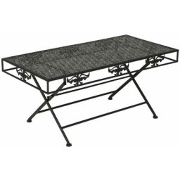 Table basse pliante Style vintage Métal 100 x 50 x 45 cm Noir Vidaxl Noir