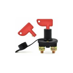 Coupe-Batterie pour Voiture, 12 / 24V, 500A max Isolateur Interrupteur Automobile Urgence