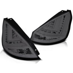 Feux arriere ford fiesta MK7 12-16 hb bande led fumee