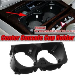 Pour Mercedes-Benz W221 V221 S-Class Console centrale Support de verre Stockage noir