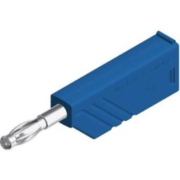 Fiche banane mâle Ø de la broche: 4 mm SKS Hirschmann LAS N WS 934100102 bleu 1 pc(s) D23972
