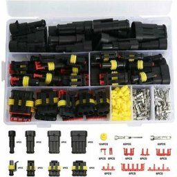 352 Pièces Imperméable à l'eau Connecteur Kit, Terminal Électriques de Voiture Étanche à 1/2/3/4