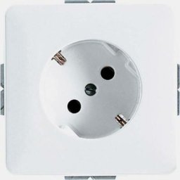 Jung simple Insert Prise 2P+T blanc crème 520-45 - blanc crème