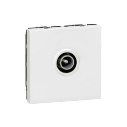 Legrand - Prise télévision Ø9,52mm mâle Mosaic 2 modules - blanc - 078782