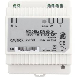 DR-60-24 Alimentation à découpage ca/cc à sortie unique 24 v sur rail din 60 w