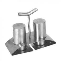 Achat Utile - Salière et Poivrière en Inox avec support
