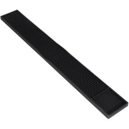 Tapis de drainage pour assiettes, 60x8x1 cm, noir, tapis de drainage antidérapant avec couche
