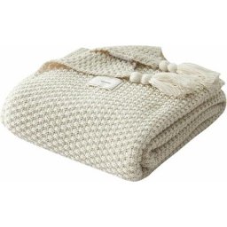 Couverture en Tricot Plaids Canapé Couvre-lit Tapis de Table Jetés de Lit Nordique Chaud Doux avec