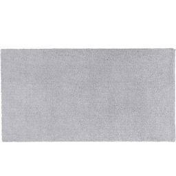 Tapis Poils Longs Shaggy Gris Clair en Polyester et Coton Très Doux au Toucher pour Chambre ou