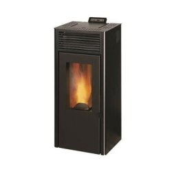 Poele a granulés modulable INVICTA Nola 7 - 7 kW - Rendement 86% - Noir