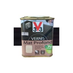 V33 - Vernis Meubles et Boiseries Wengé du Zaïre Mat Profond 0,5 l