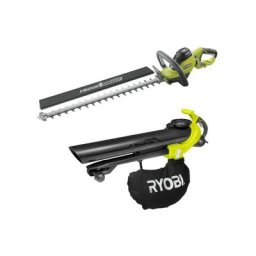 Ryobi - Pack Taille-haies électrique 600W RHT6160RS - Souffleur aspiro-broyeur électrique 3000W