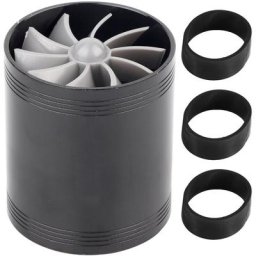 Turbonateur d'admission d'air de voiture Turbine à double ventilateur Super chargeur gaz