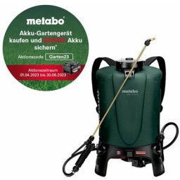 Batterie 18V 18 ltx rsg sac à dos 15 / sans batterie, sans chargeur - Metabo