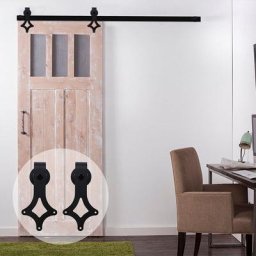 Kit de porte coulissante système galandage pour porte d'une épaisseur de 35-45 mm et largeur max.