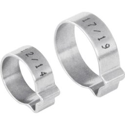 Collier à une oreille 1107010010 Plage de ø du faisceau 8 à 10 mm argent 1 pc(s) W915031 - Norma
