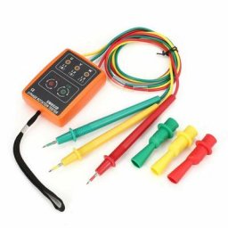 SM852B Testeur de rotation triphasé Indicateur de phase numérique led Buzzer Phase Sequence Meter