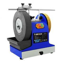 T-Mech Affûteuse à Eau 200W Pierre à Huile gratis Cirage pour Métal gratis Roue à Cuir Guide