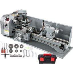 VEVOR Tour à Métaux de Précision 220 x 750 mm Mini Tour à Bois 750 W 2250 RPM