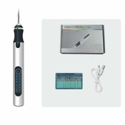 Mini outil rotatif sans fil Ensemble d'outils rotatifs Petite meuleuse électrique (Argent)