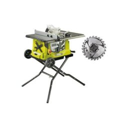 Ryobi - Pack Scie sur table électrique RTS1800EF-G - 1800W - 254mm - piètement rétractable - roues