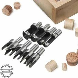8PCS hss Fraise à Bouchonner Bois outil de coupe bois Mèches des Bouchons Wood Plug Cutter Drill