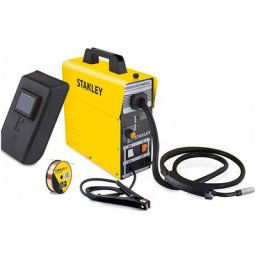 Poste à souder Mig-Mag No gas STANLEY Mikromig Câble de masse, Torche, fil fourré et masque de