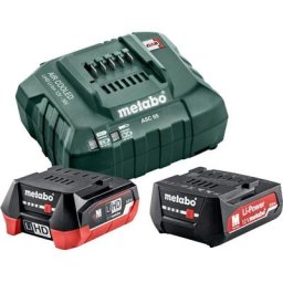 Pack énergie 12V batterie 4Ah + batterie 2Ah + chargeur en boîte carton Metabo 685302000