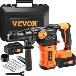 Vevor - Marteau Perforateur Burineur sans Fil Rotatif 26 mm 4,5 j 3 Modes SDS-Plus