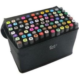 Live House - Marker Lot de 80 marqueurs à alcool double pointe Animation Art Esquisse- Pratique et