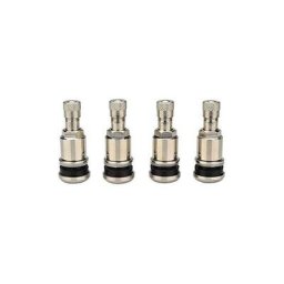 Wahaison - 4x Haskyy Valve Pneu Voiture Tubeless i Valve en argent acier de Autos i 43mm