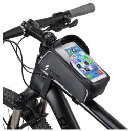 BDD - Sacoche de cadre de vélo pour téléphone tactile Noir 6.0 Support de téléphone de vélo