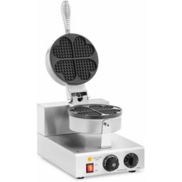 Gaufrier en forme de cœur 1000 W Minuterie 0 - 5 min - Bordeaux, Taupe