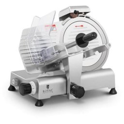 Trancheuse à Jambon Trancheuse Électrique 150 w ø Lame 250 mm Épaisseur 0-8 mm - Argent, Blanc
