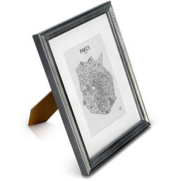 Cadre photo - Blumfeldt Casa Chic lancaster - rectangulaire 24,8 x 19,3 cm - bois - argent - Argent