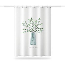Rideau Douche Anti Moisissure étanche, Rideau de Douche pour Salle de Bain avec Crochets, 180 x 180