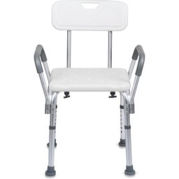 Tabouret de douche chaise de douche tabouret de bain anti-dérapant jusqu'à 136kg avec accoudoir