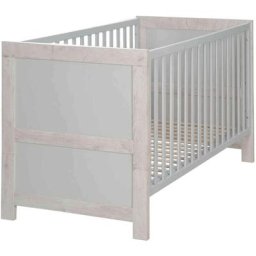 Lit bébé évolutif en bois et réglable en hauteur Mila 70x140 - Bois clair
