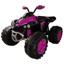 Ataa - quad électrique pour enfant 12v: Rose - Rose