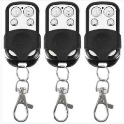 Lot de 3 télécommandes universelles pour Portail Automatique fréquence 433,92 MHz Code Fixe, 4