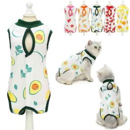 Tumalagia - Body Chat Post Operatoire Gilet De Récupération de Chat Chiot Chiens Plaies Abdominales