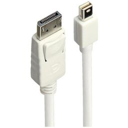 LINDY Câble de raccordement Fiche mâle Mini DisplayPort, Fiche mâle DisplayPort 1.00 m blanc 41056