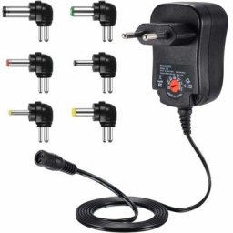 12W Adaptateur Alimentation Universelle 3V 4,5V 5V 6V 7,5V 9V et 12V, Chargeur Secteur